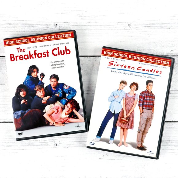 Classic 80's Movies - Set of 2 DVDs - Sixteen Candles and The Breakfast Club - Picture 1 of 4
